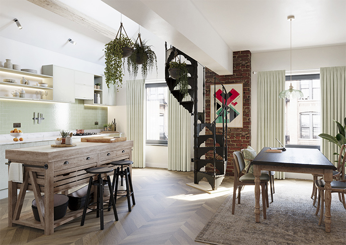 Emily Bond Oscar Stripe, Sage - Made to Measure Curtains - Image 7